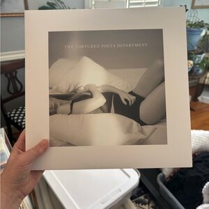 The Tortured Poets Department Vinyl Record - Black & White Cover